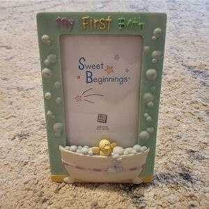 NWT Sweet Beginnings mint green picture frame